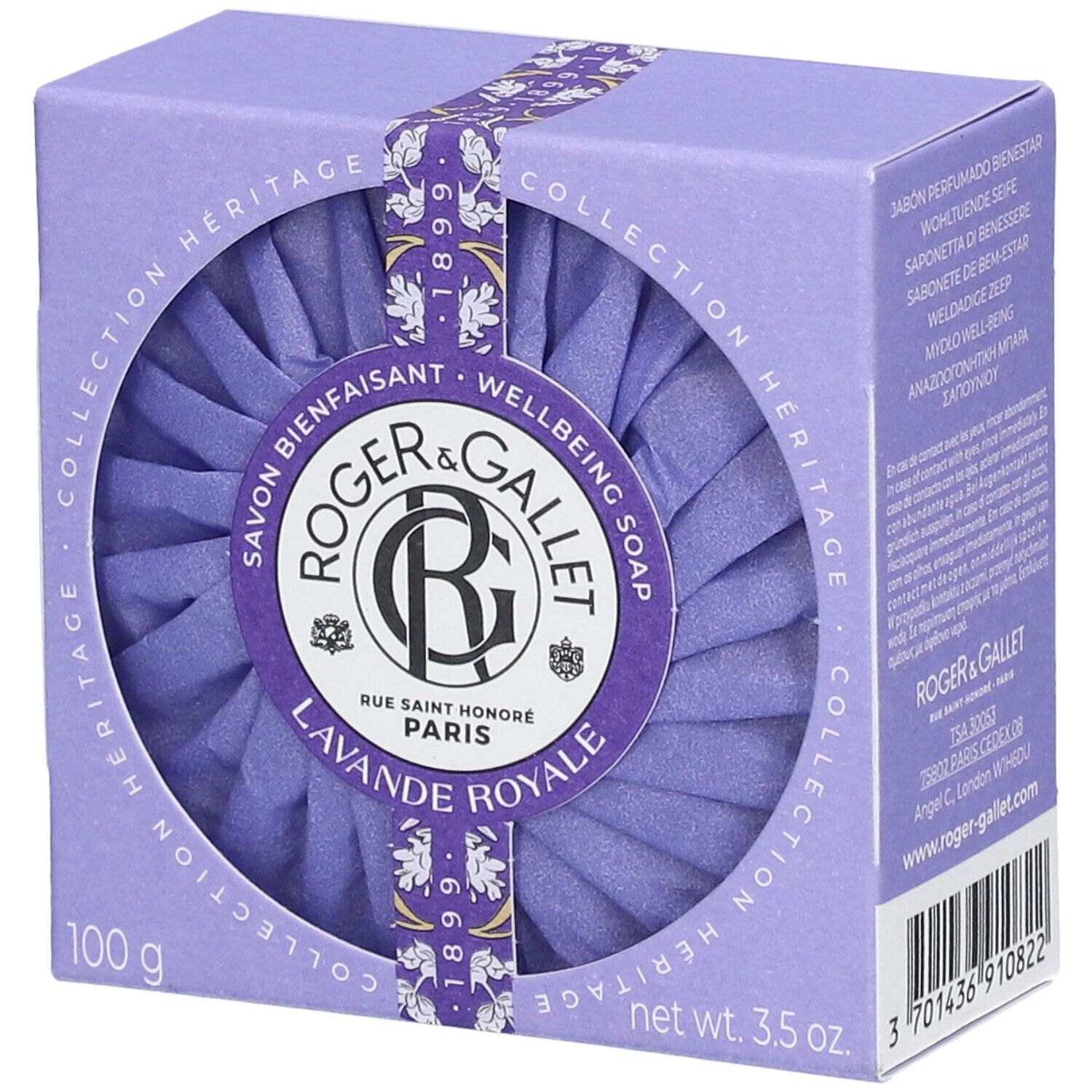 Roger & Gallet Savon Bienfaisant LAVANDE ROYALE 100 g Savon