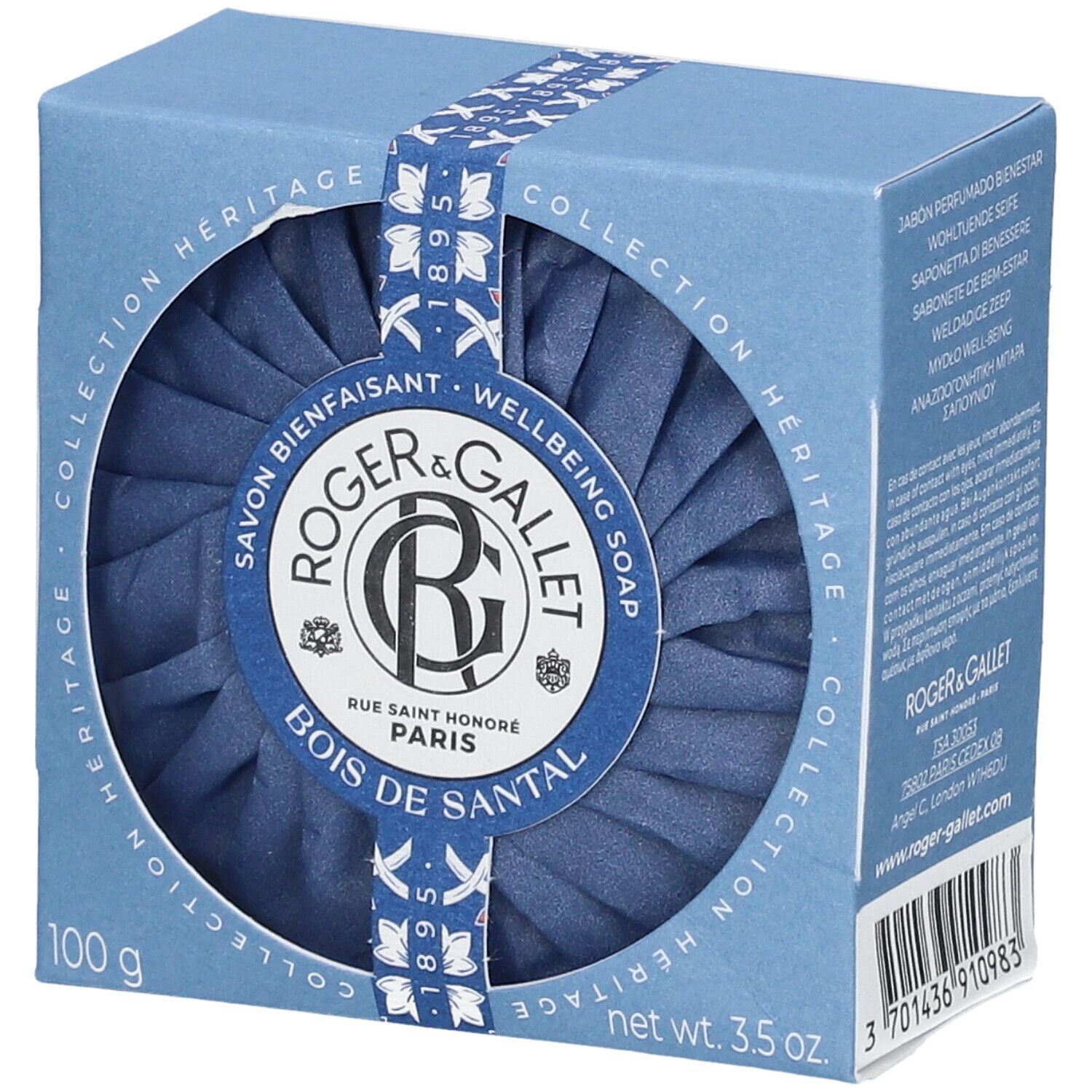 Roger & Gallet Savon Bienfaisant BOIS DE SANTAL 100 g Savon