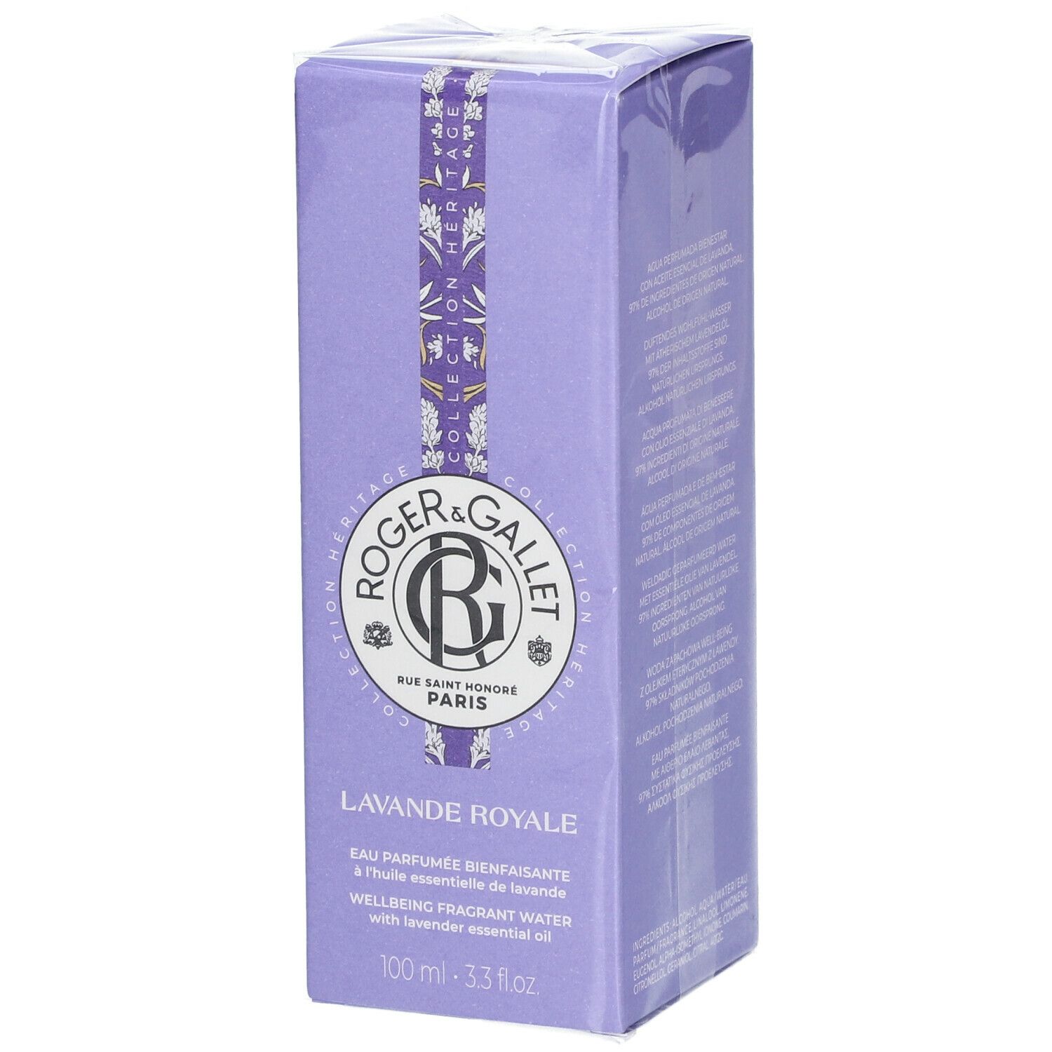 Roger & Gallet Eau Parfumée Bienfaisante LAVANDE ROYALE 100 ml Eau Pour Le Visage