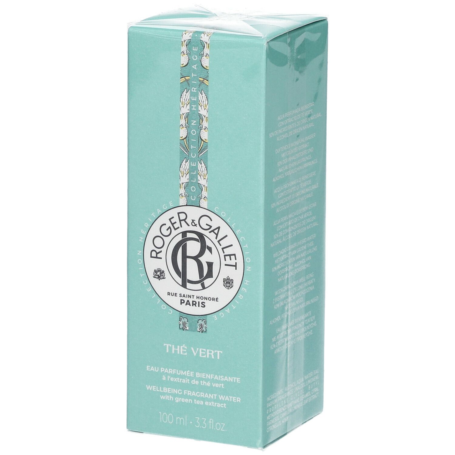 Roger & Gallet Eau Parfumée Bienfaisante THÉ VERT 100 ml Eau Pour Le Visage
