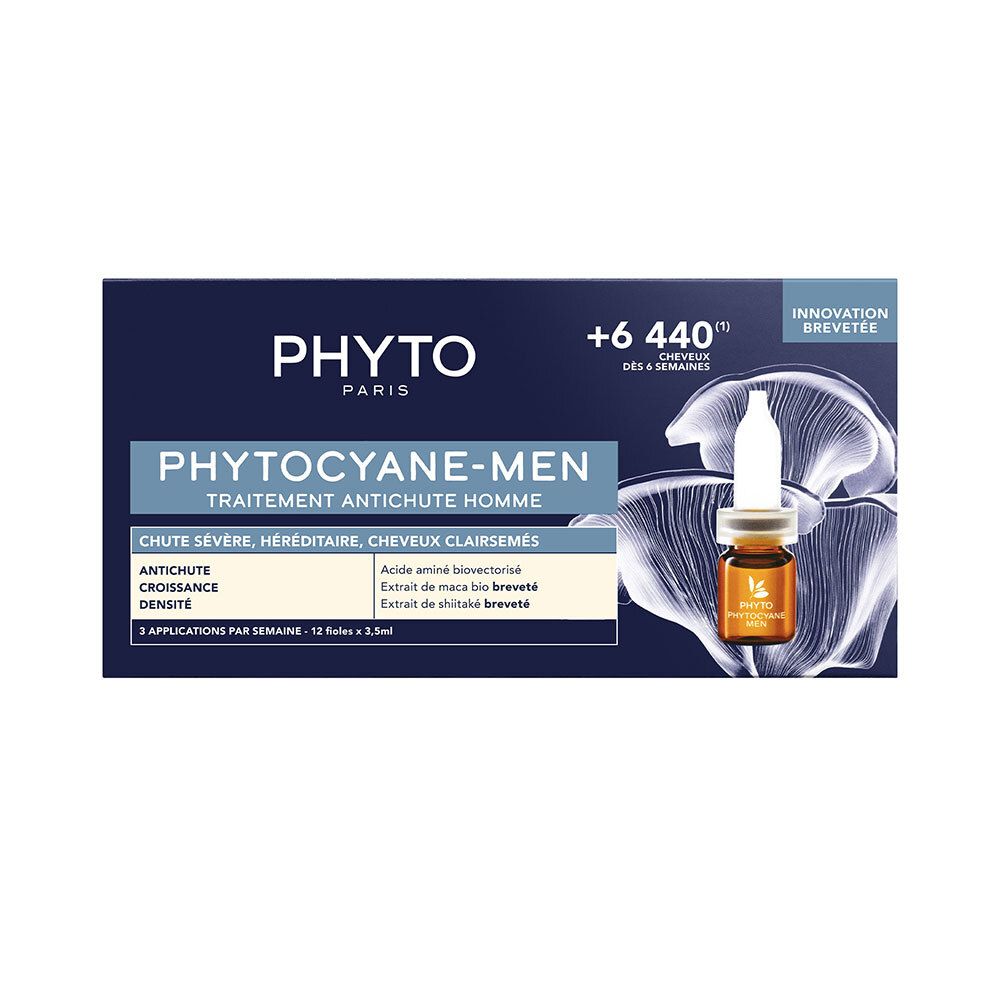 PHYTO Phytocyane Homme Traitement antichute de cheveux 12x3,5 ml Ampoule(S)