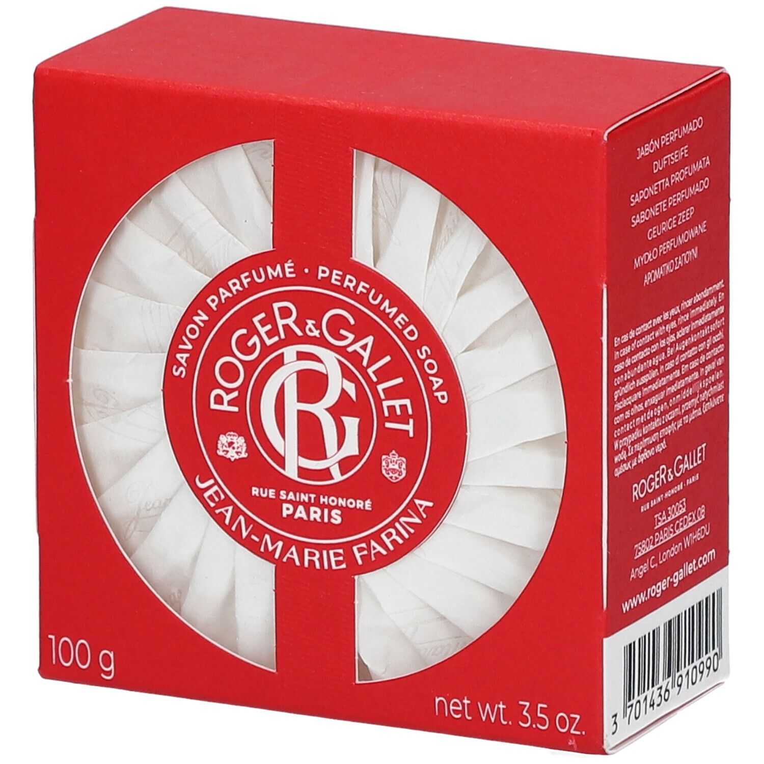 Roger & Gallet Savon Parfumé JEAN MARIE FARINA 100 g Savon
