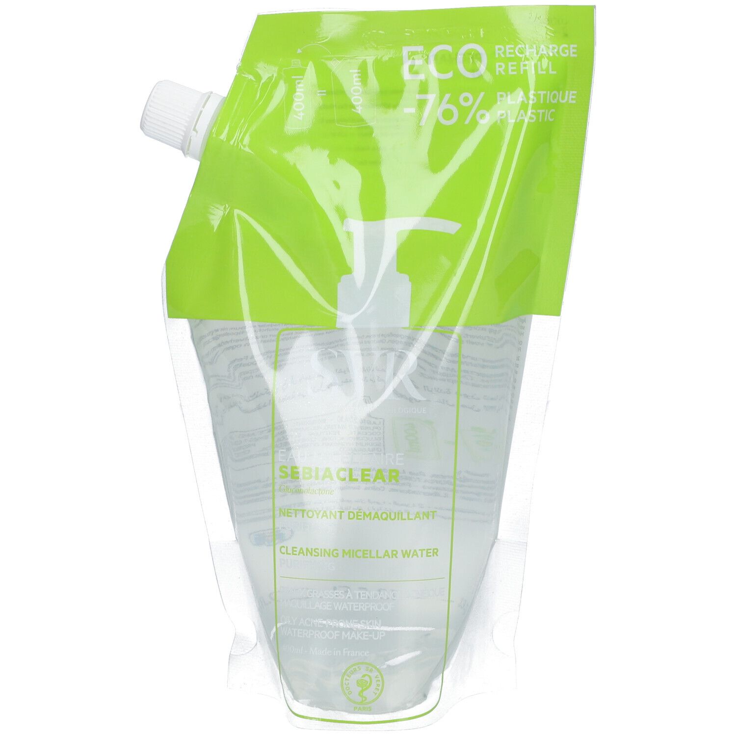 Svr Sebiaclear Eau Micellaire Recharge Pour Le Visage 400 Ml