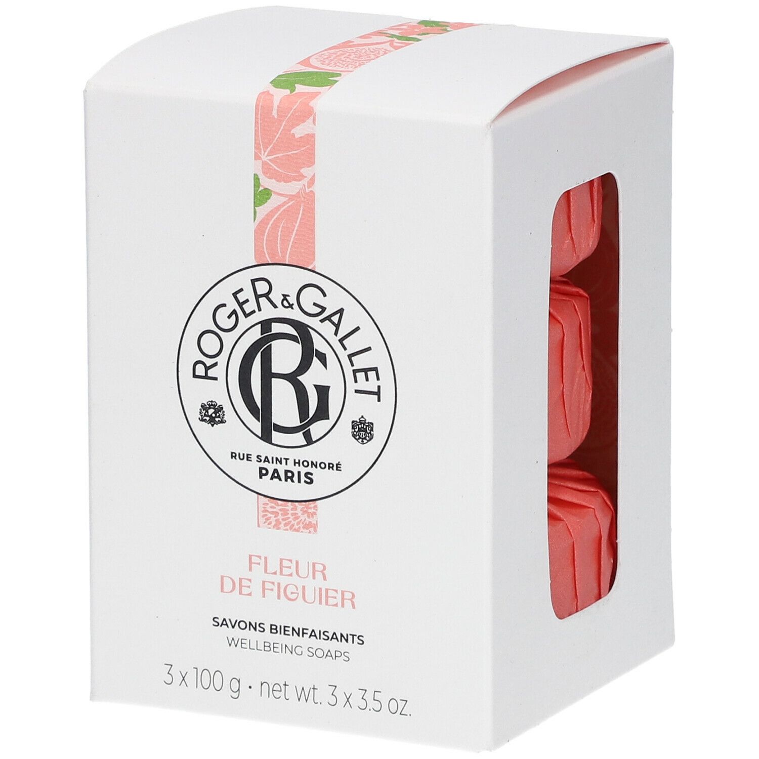 Roger & Gallet Savon Bienfaisant FLEUR DE FIGUIER 3x100 g Savon