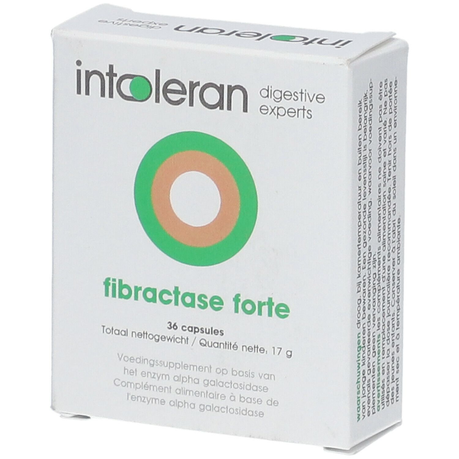 intoleran fibractase forte - 36 capsules 36 pc(s) Capsule(S)