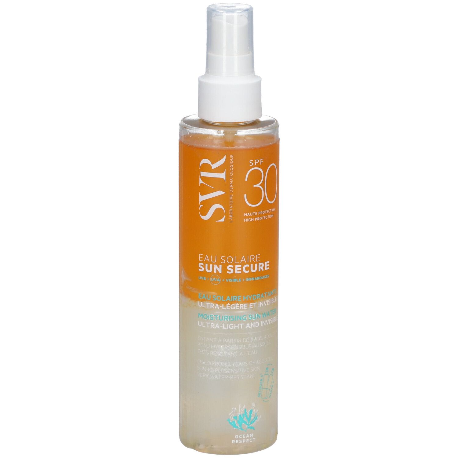 SVR Sun Secure Eau solaire SPF30 200 ml Eau Pour Le Visage