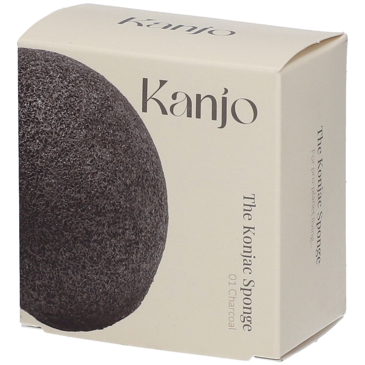 Kanjo L'éponge konjac 01 Charbon 1 pc(s) Accessoire(S)