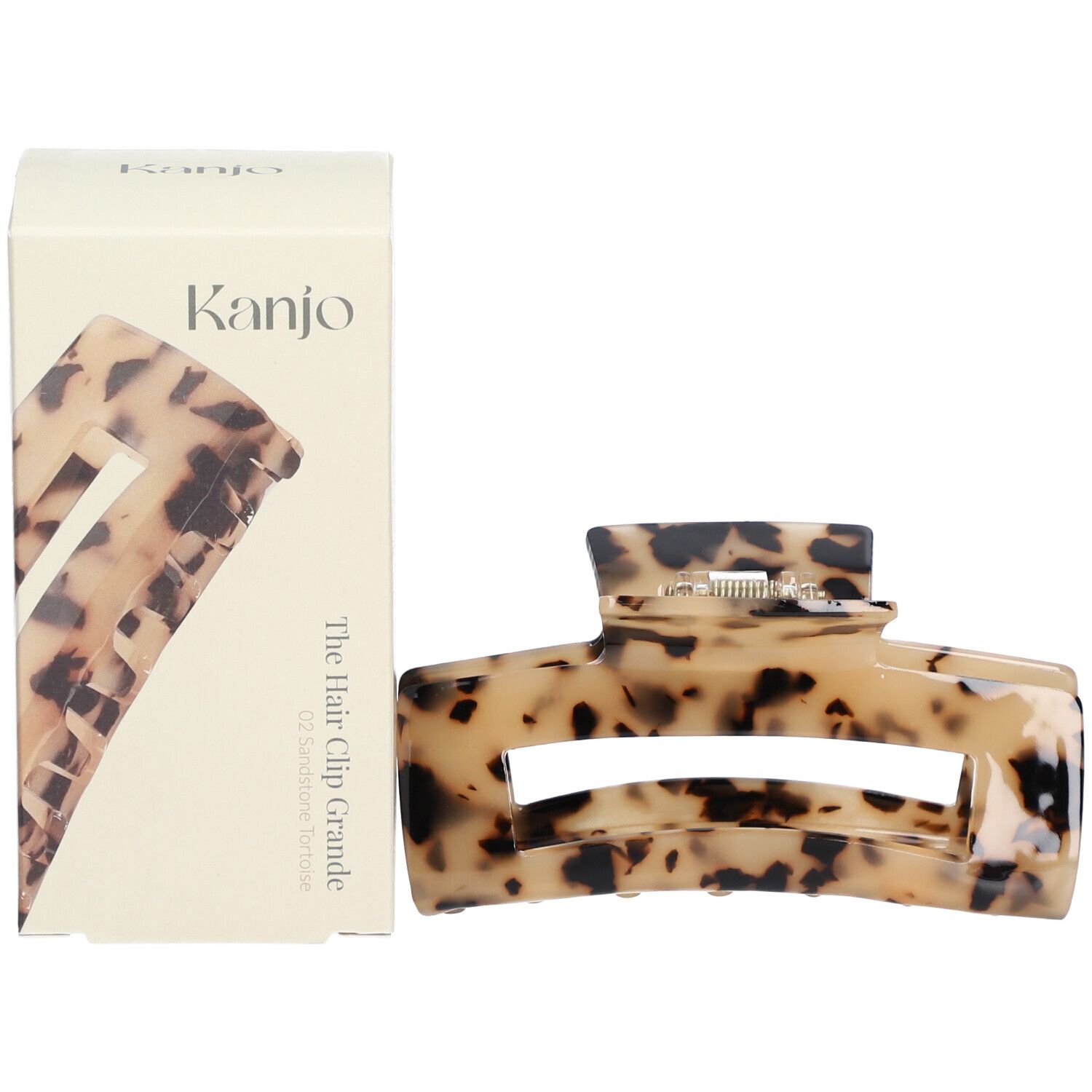 KANJO Pince à cheveux Grande 02 Sandstone tortoise Brosse 1 pc(s)