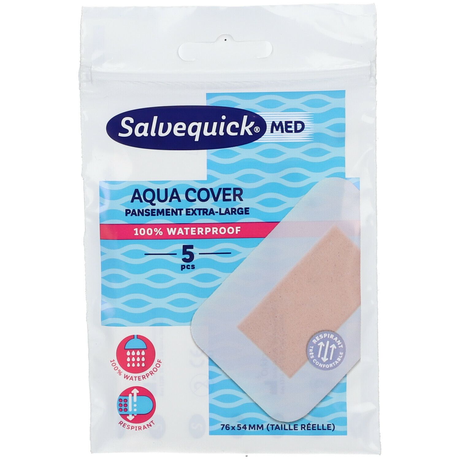 Salvequick® Aqua Cover Pansement(S) 5 pc(s)
