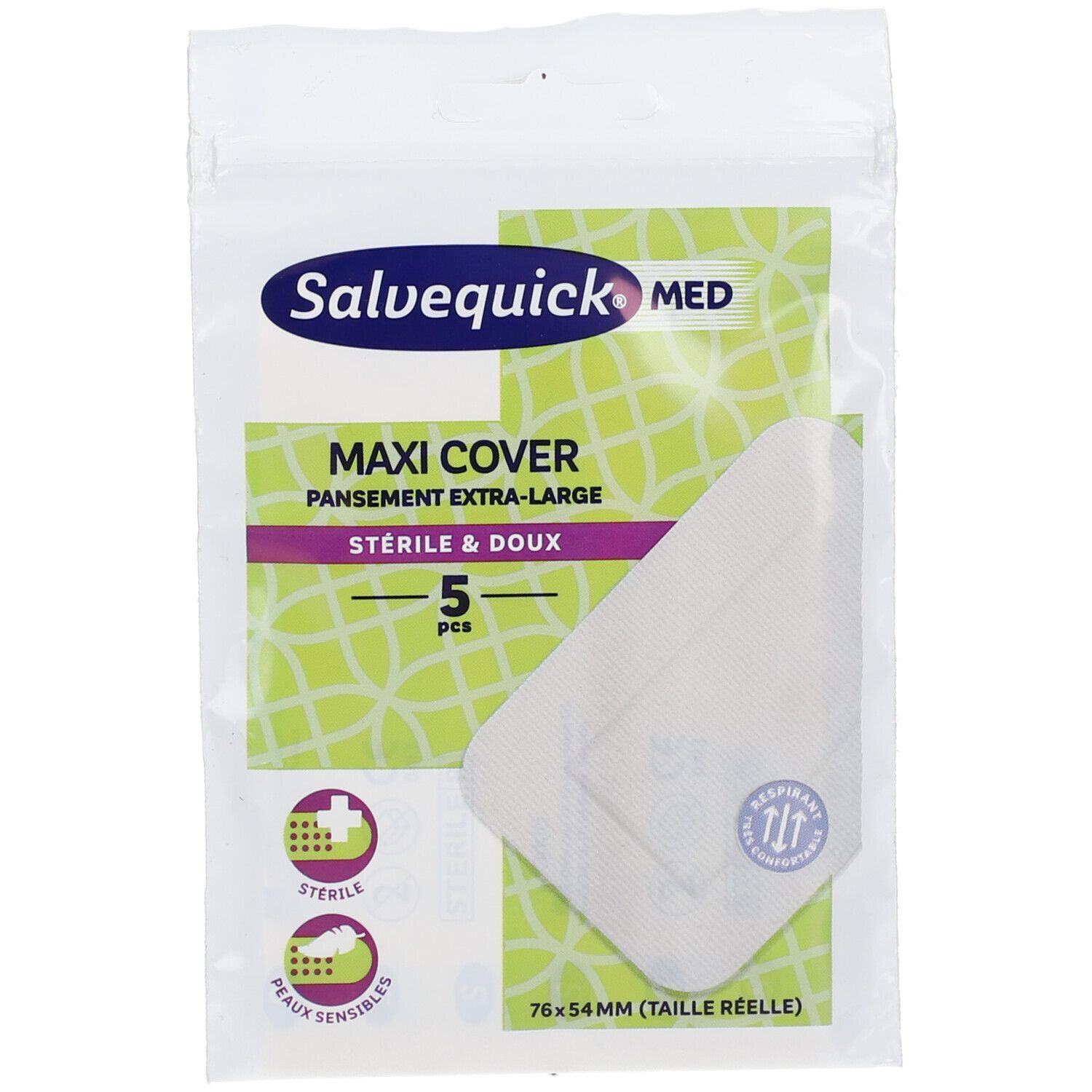 Salvequick Maxi Cover 5 pc(s) Pansement(S)