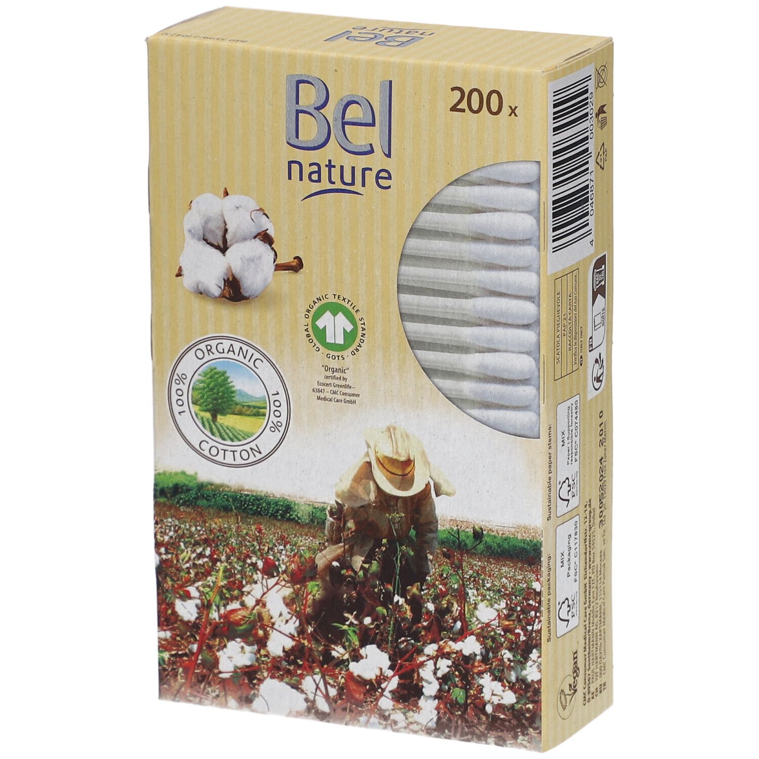 Bel Nature Cotons-Tiges Coton 200 pc(s)