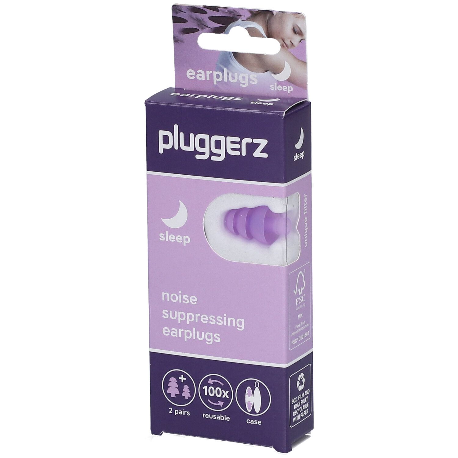 PLUGGERZ Sleep 2 pc(s) Bouchons D'Oreille