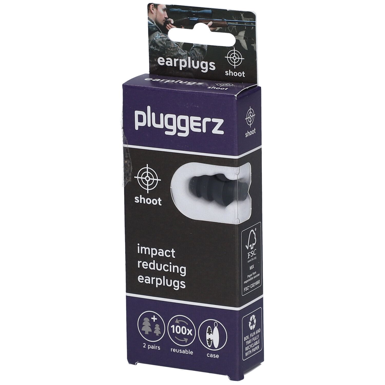 PLUGGERZ Shoot 2 pc(s) Bouchons D'Oreille