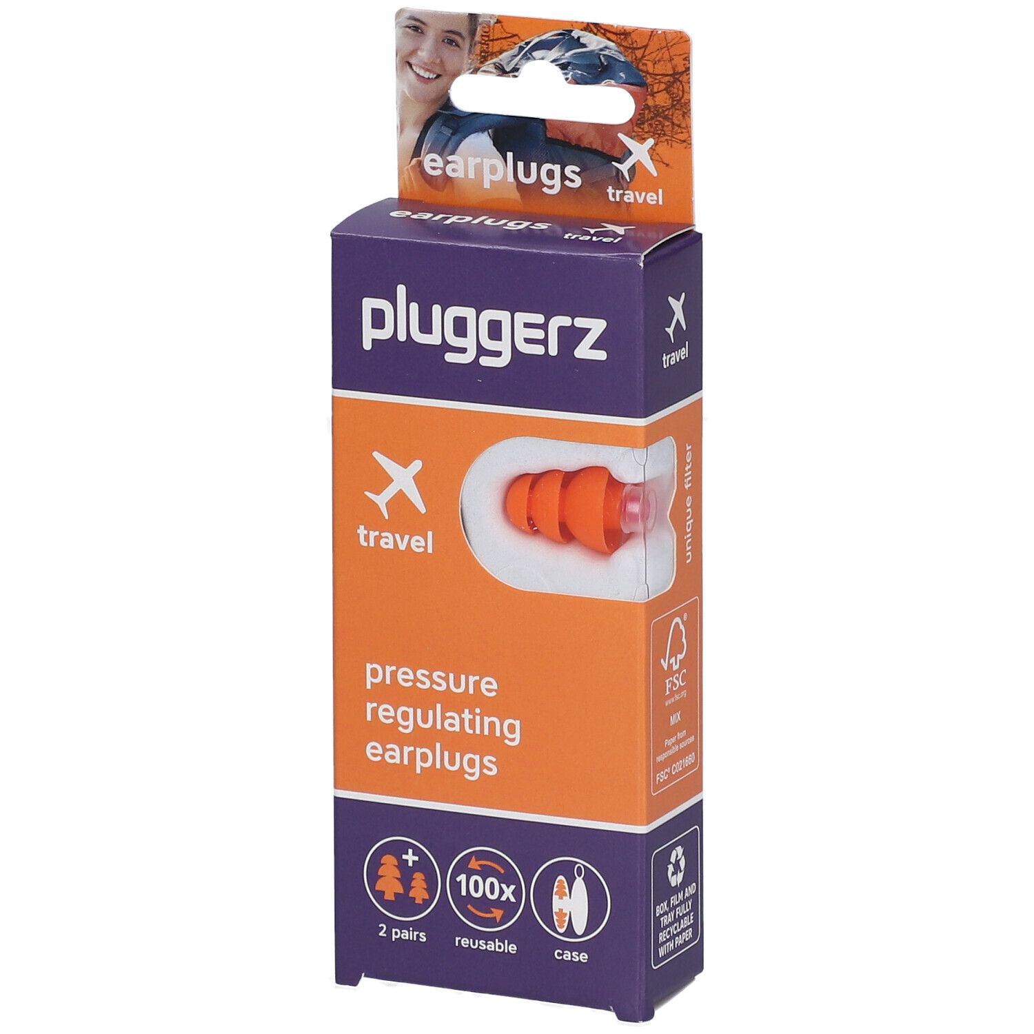PLUGGERZ Travel 2 pc(s) Bouchons D'Oreille