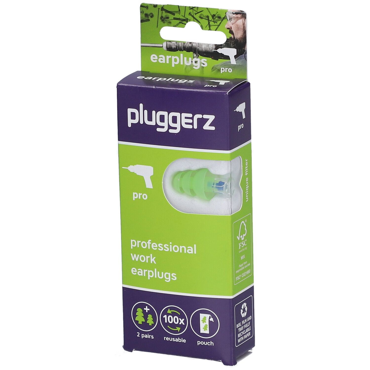 PLUGGERZ Pro 2 pc(s) Bouchons D'Oreille