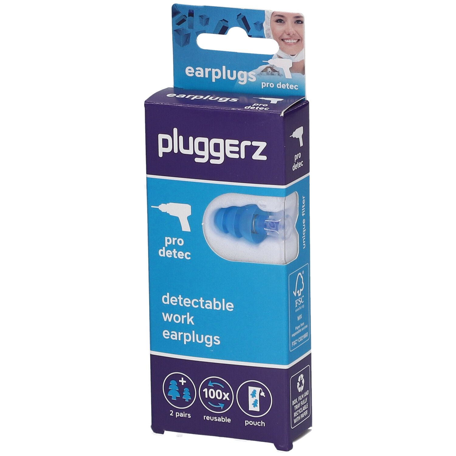 PLUGGERZ Pro Detec 2 pc(s) Bouchons D'Oreille