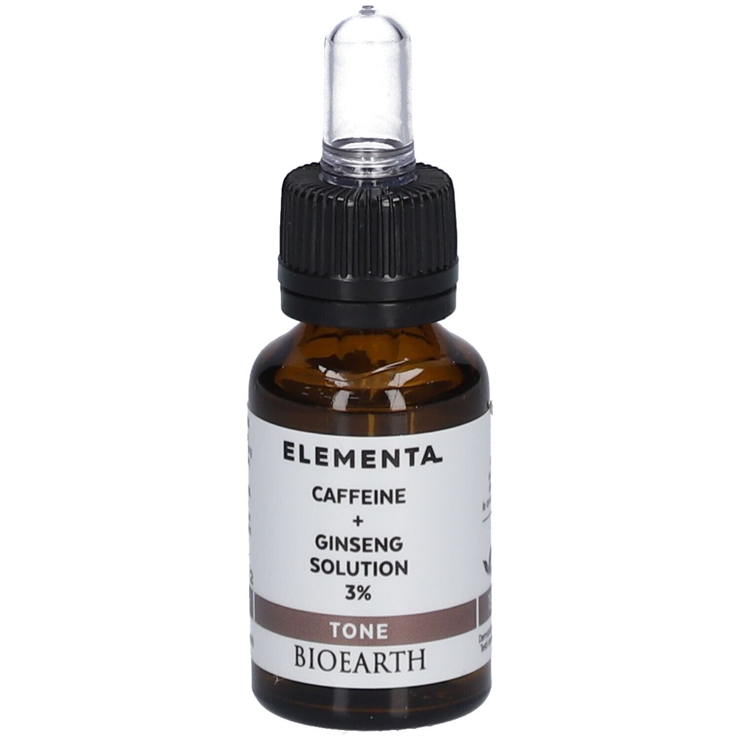 Bioearth Elementa Caféine + Ginseng Solution 3% Fluide 15 Ml