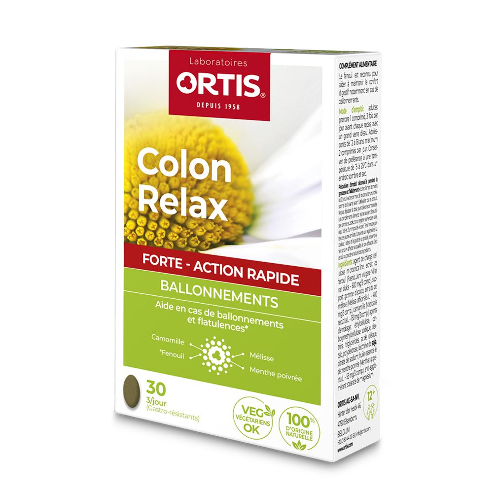 Ortis Ortis® Colon Relax Forte Comprimé(S) 30 Pc(S)