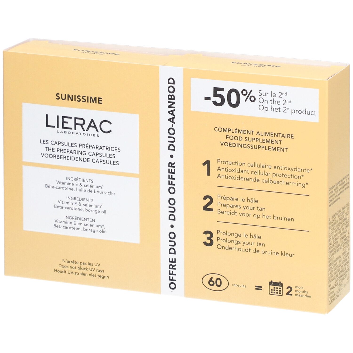 Lierac Sunissime Capsules Préparatrices 2x30 pc(s) Capsule(S)