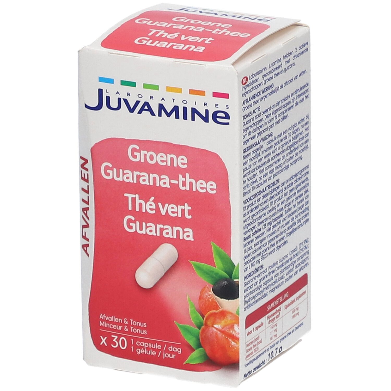 Juvamine Thé Vert Guarana 30 capsules 30 pc(s) Capsule(S)