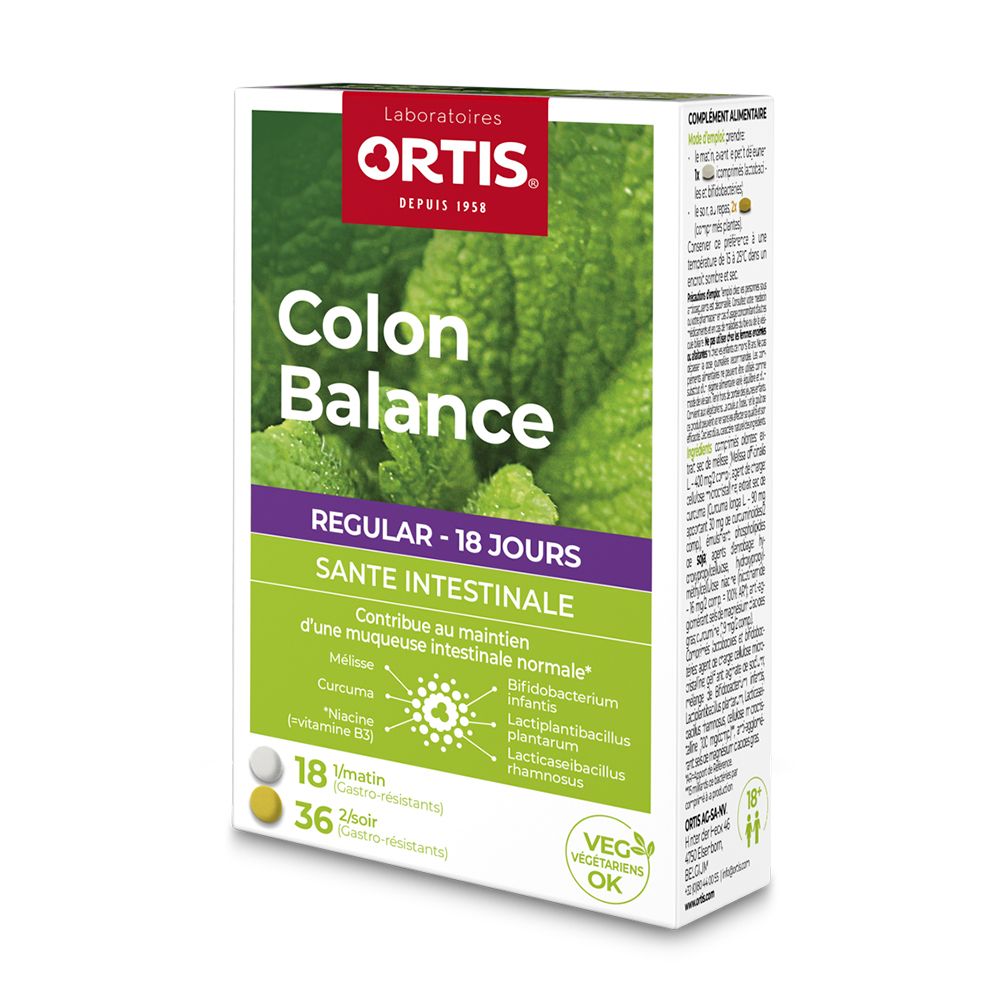 Ortis Ortis® Colon Balance Regular Comprimé(S) 54 Pc(S) Enfants