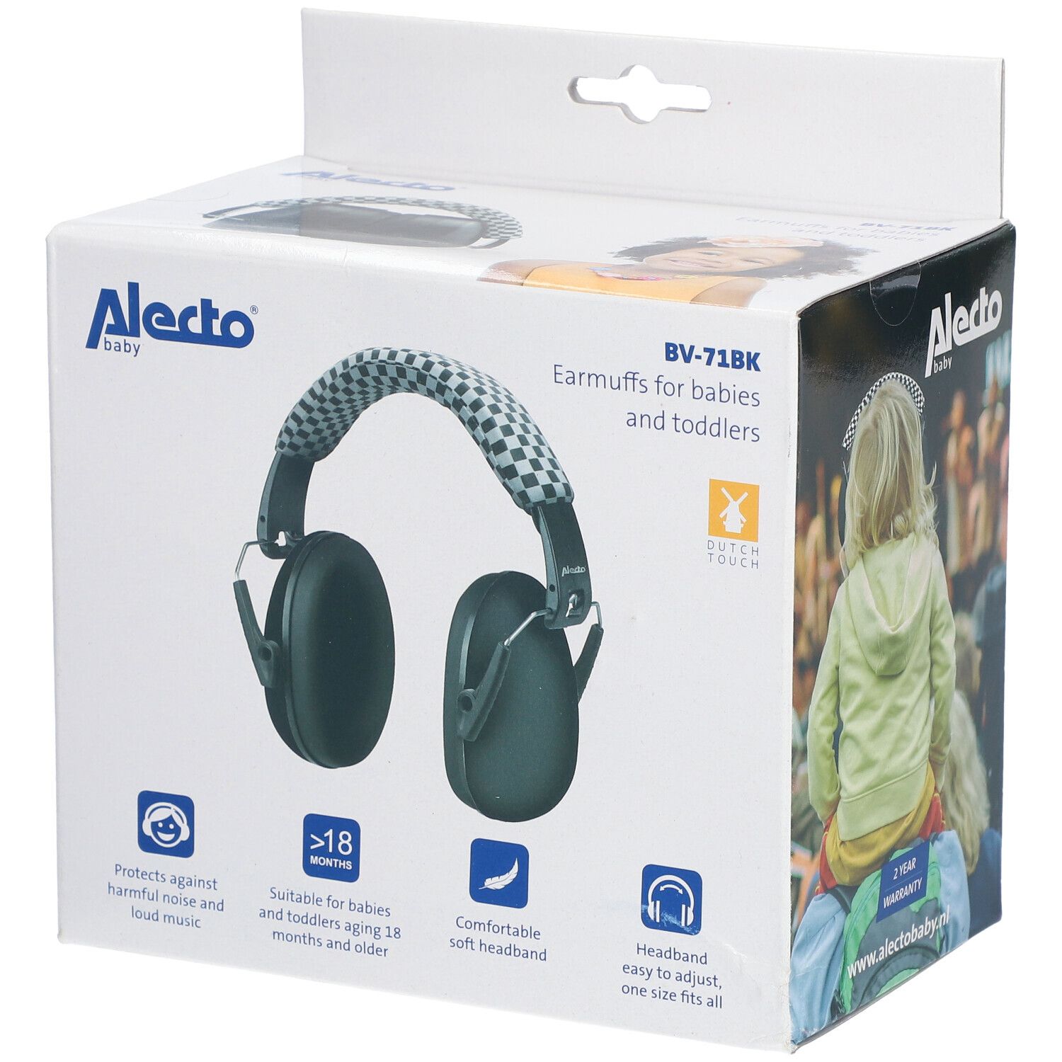 Alecto Bv-71Bk - Protection Auditive Pour Noir Autre 1 Pc(S) Enfants