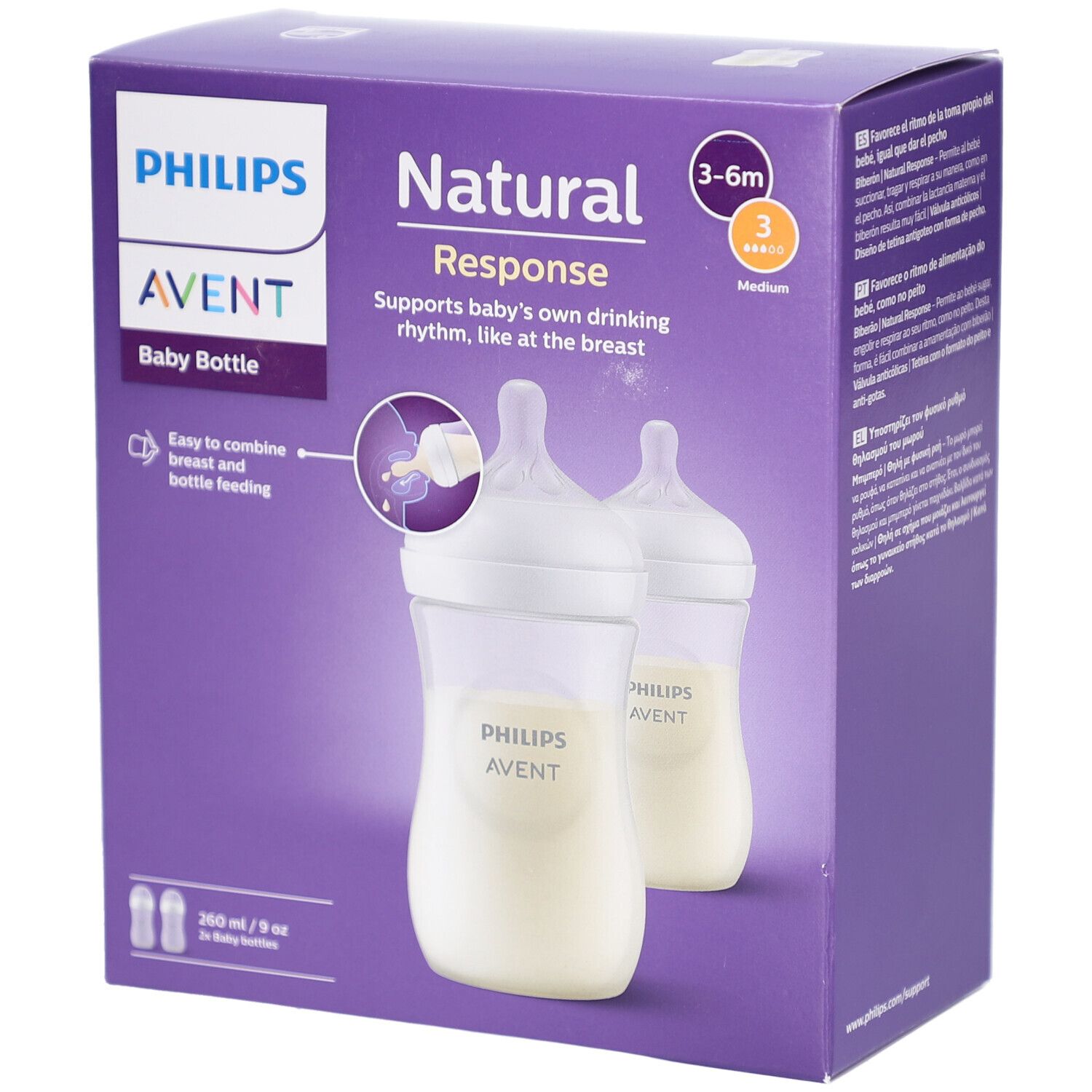 PHILIPS Avent Natural Response Duo Biberons SCY903/02 2 pc(s) Bouteilles