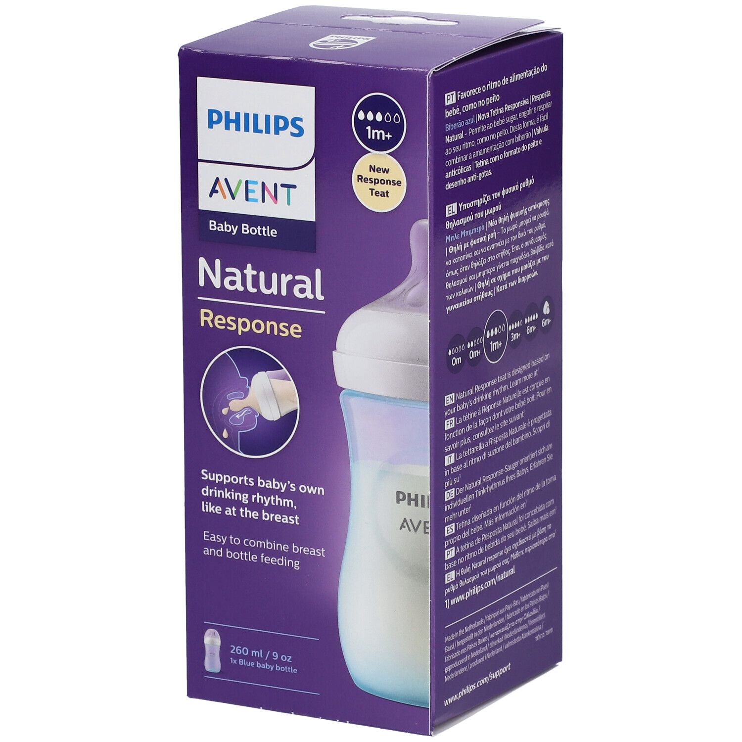 PHILIPS Avent Natural Response Biberon à réponse naturelle 260 ml SCY903/21 1 pc(s) Bouteilles