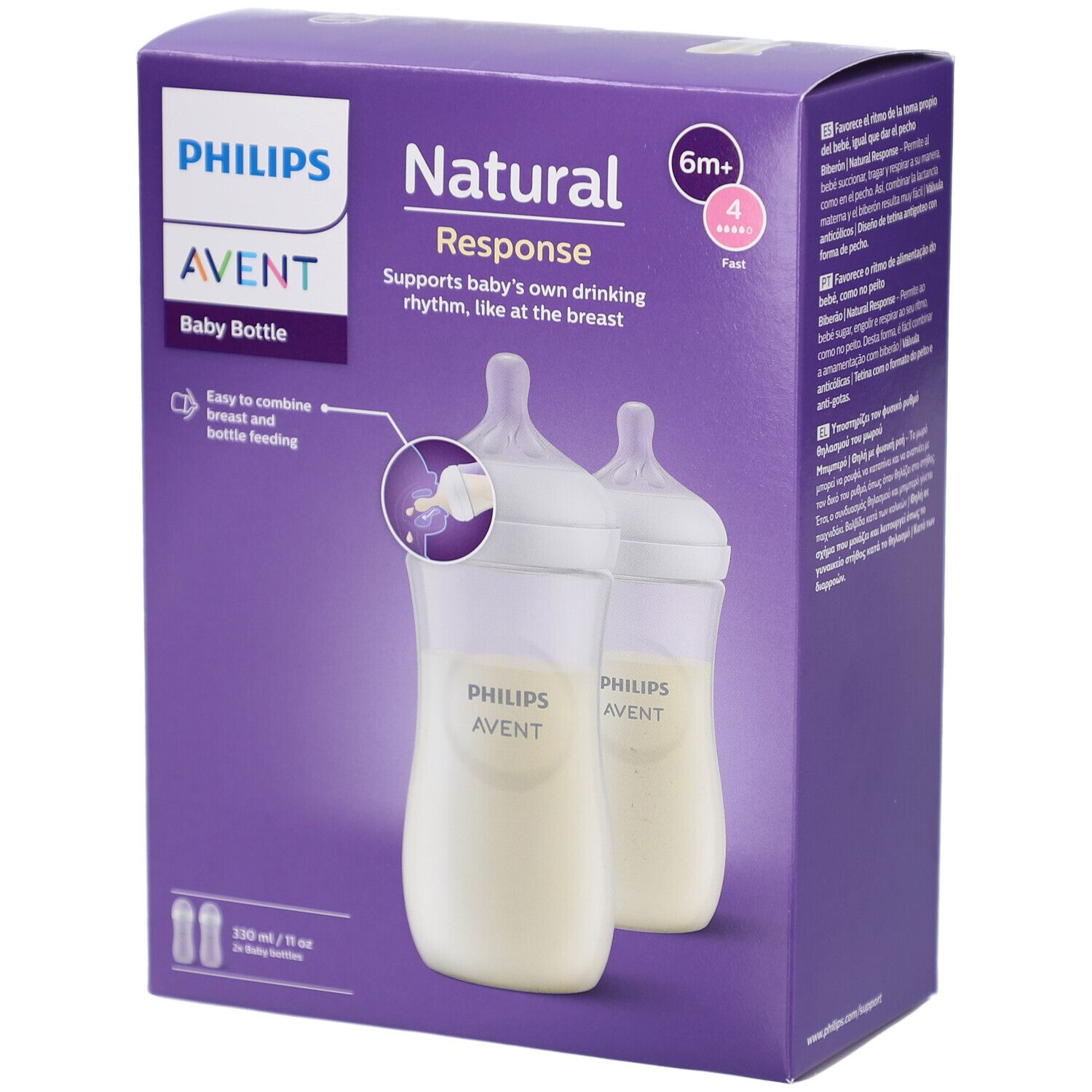 Philips Avent Natural Response Biberon DUO SCY906/02 2 pc(s) Bouteilles