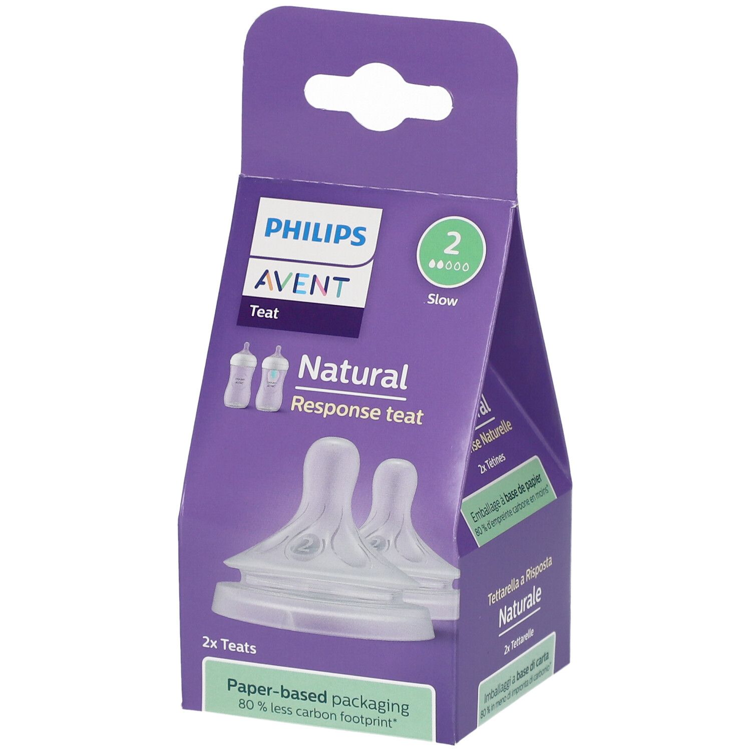 PHILIPS AVENT Natural Response Flow Speen 2 SCY962/02 2 pc(s) Tétine(S)