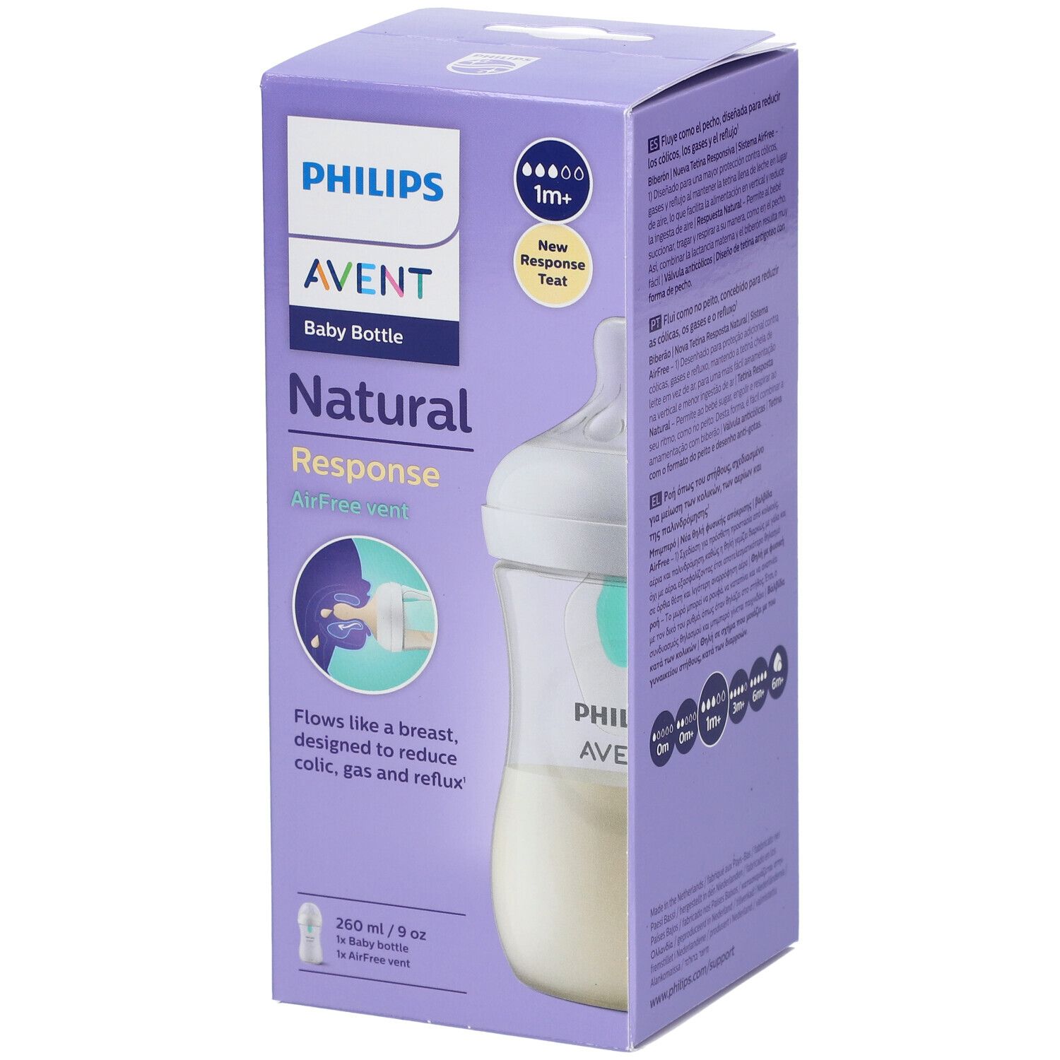 PHILIPS AVENT Natural Response Biberon avec Valve AirFree SCY673/01 1 pc(s) Bouteilles