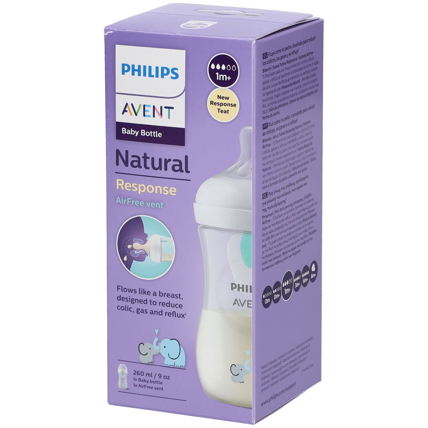 PHILIPS Avent Natural Response Biberon Valve AirFree 260 ml SCY673/81 1 pc(s) Bouteilles