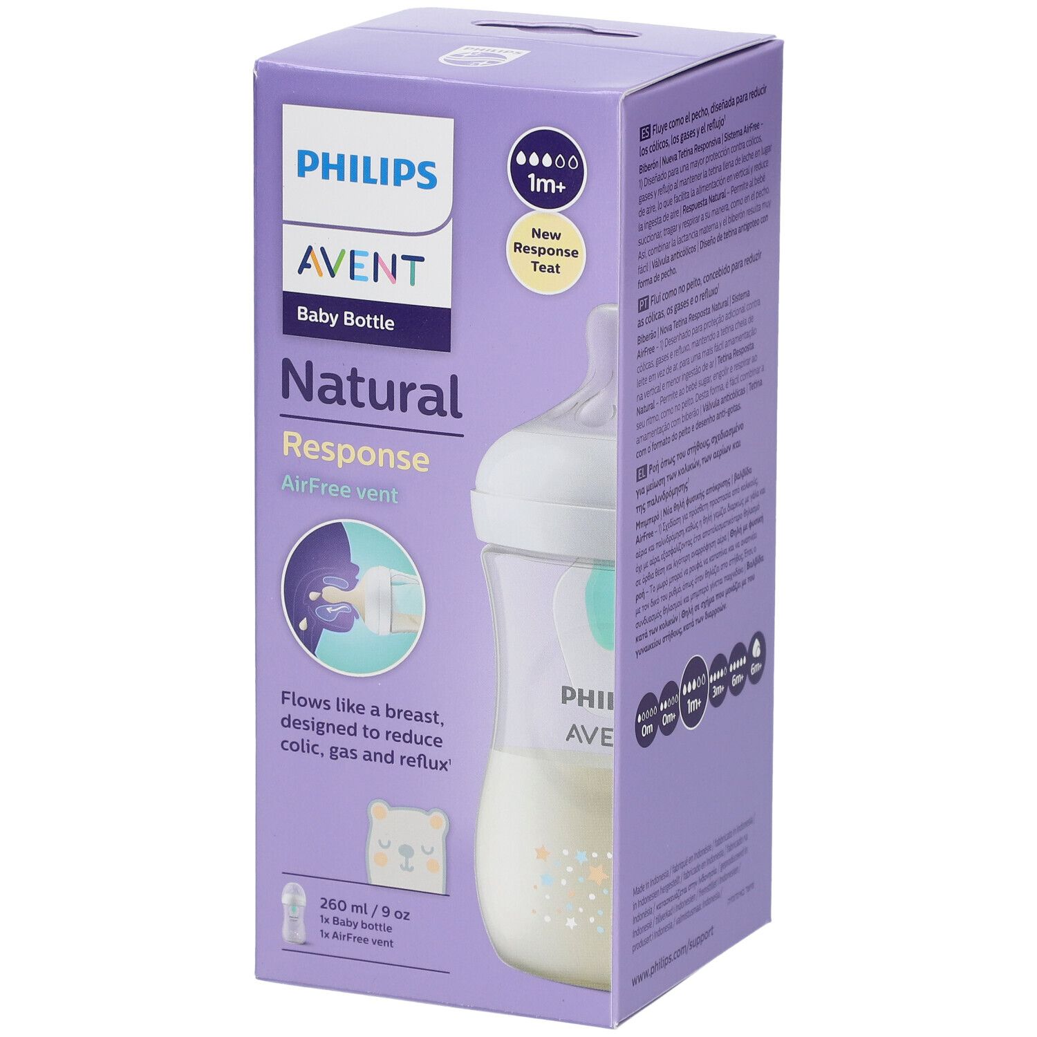 PHILIPS Avent Natural Response Biberon Valve AirFree 260 ml SCY673/82 1 pc(s) Bouteilles