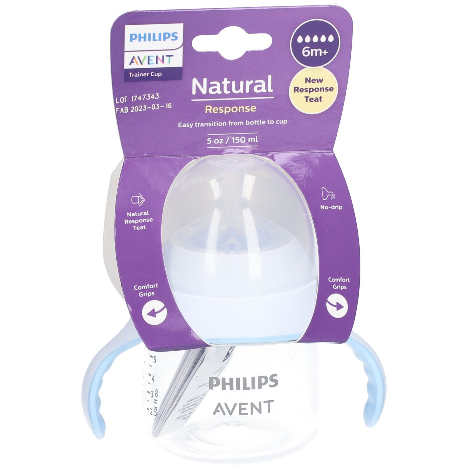 PHILIPS Avent Natural Response Tasse d'aprentissage 6 mois et + 150 ml 150 ml Bouteilles