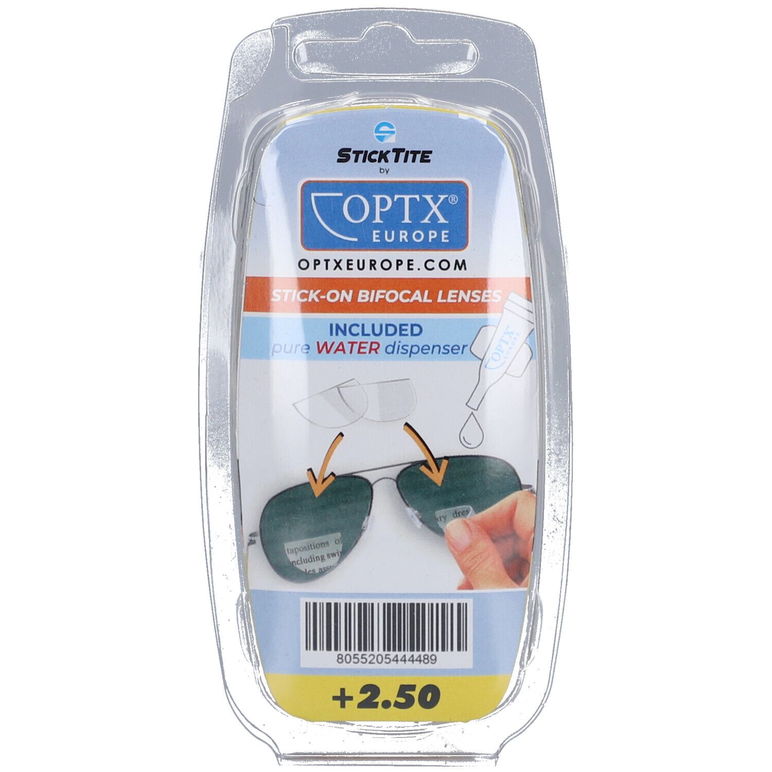 StickTite Lentilles adhésives +2,50 De Contact 2 pc(s)