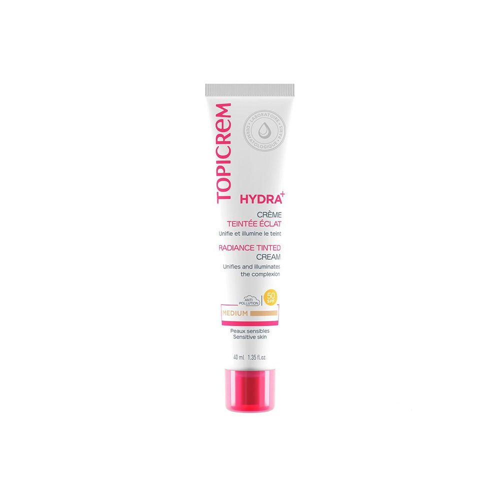 Topicrem Hydra+ Éclat Teinté Moyen Crème 40 Ml - Image 1