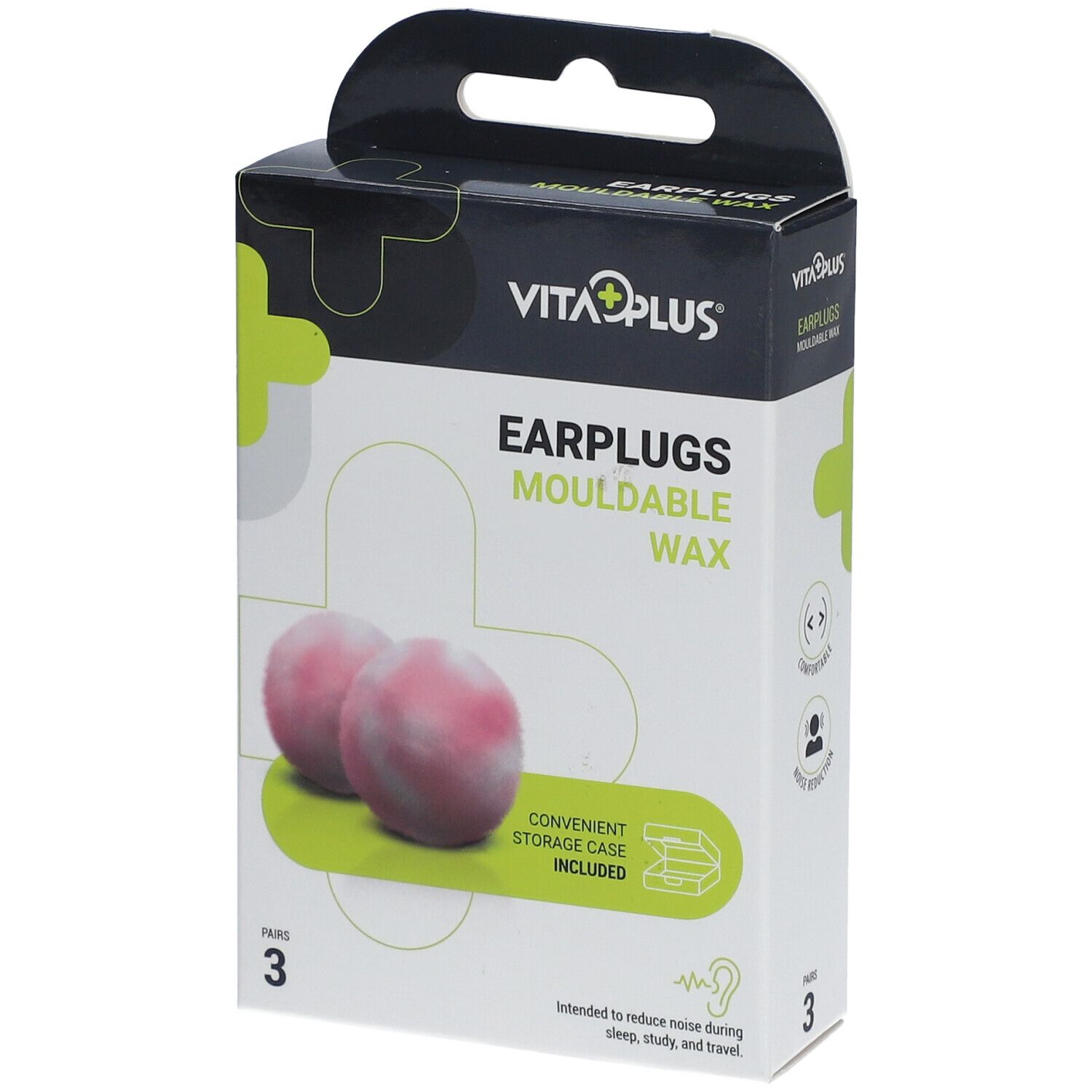 VITAPLUS Earplugs Mouldable Wax 3x2 pc(s) Bouchons D'Oreille