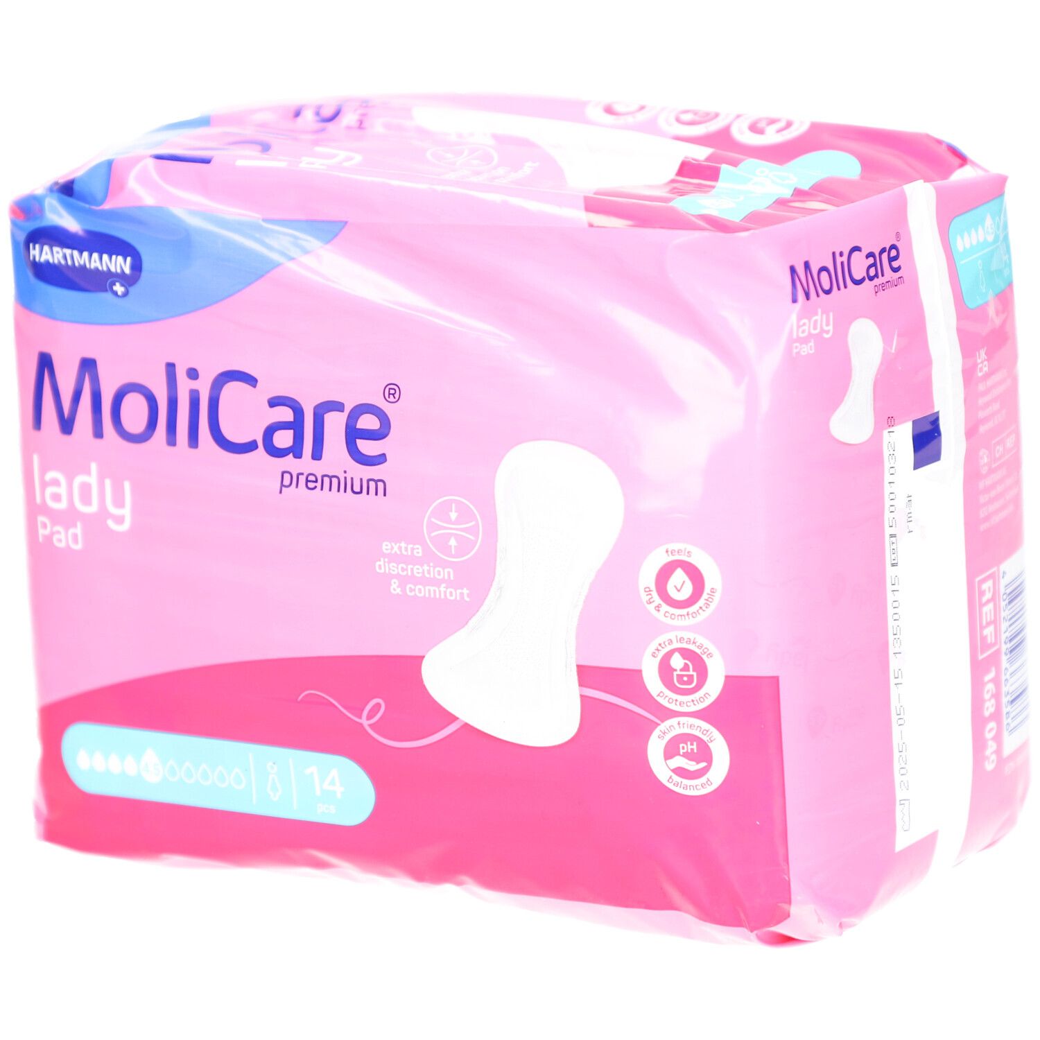 Hartmann Molicare Premium Lady Pad 4,5 Drops 43x16cm 14 Bandage(S) pc(s)