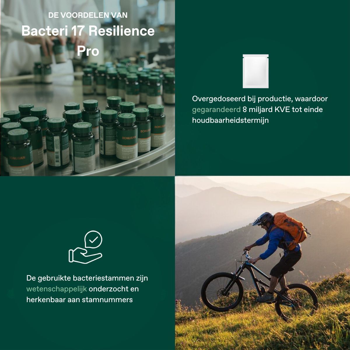 Bonusan Bacteri 17 Expert Resilience Sachet(S) 28 Pc(S) Enfants