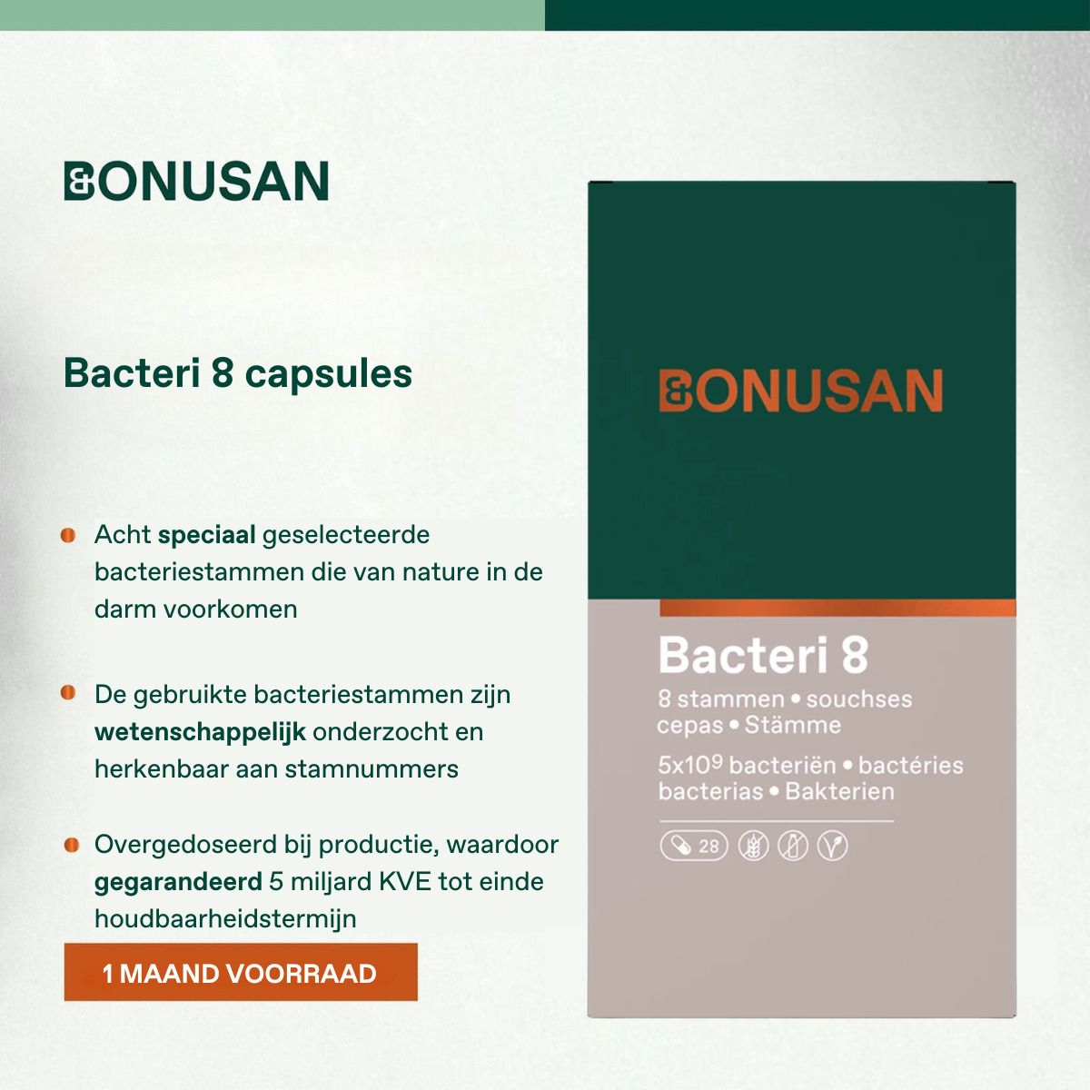 Bonusan Bacteri 8 Capsule(S) 28 Pc(S) Enfants
