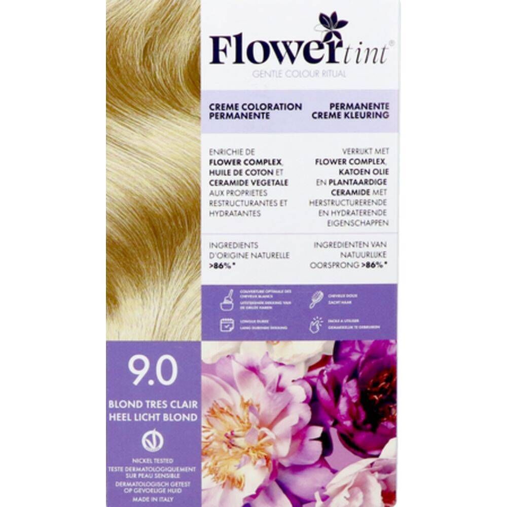 FLORWERTINT Creme Coloration Permanente 9.0 Blond Très Clair 140 ml