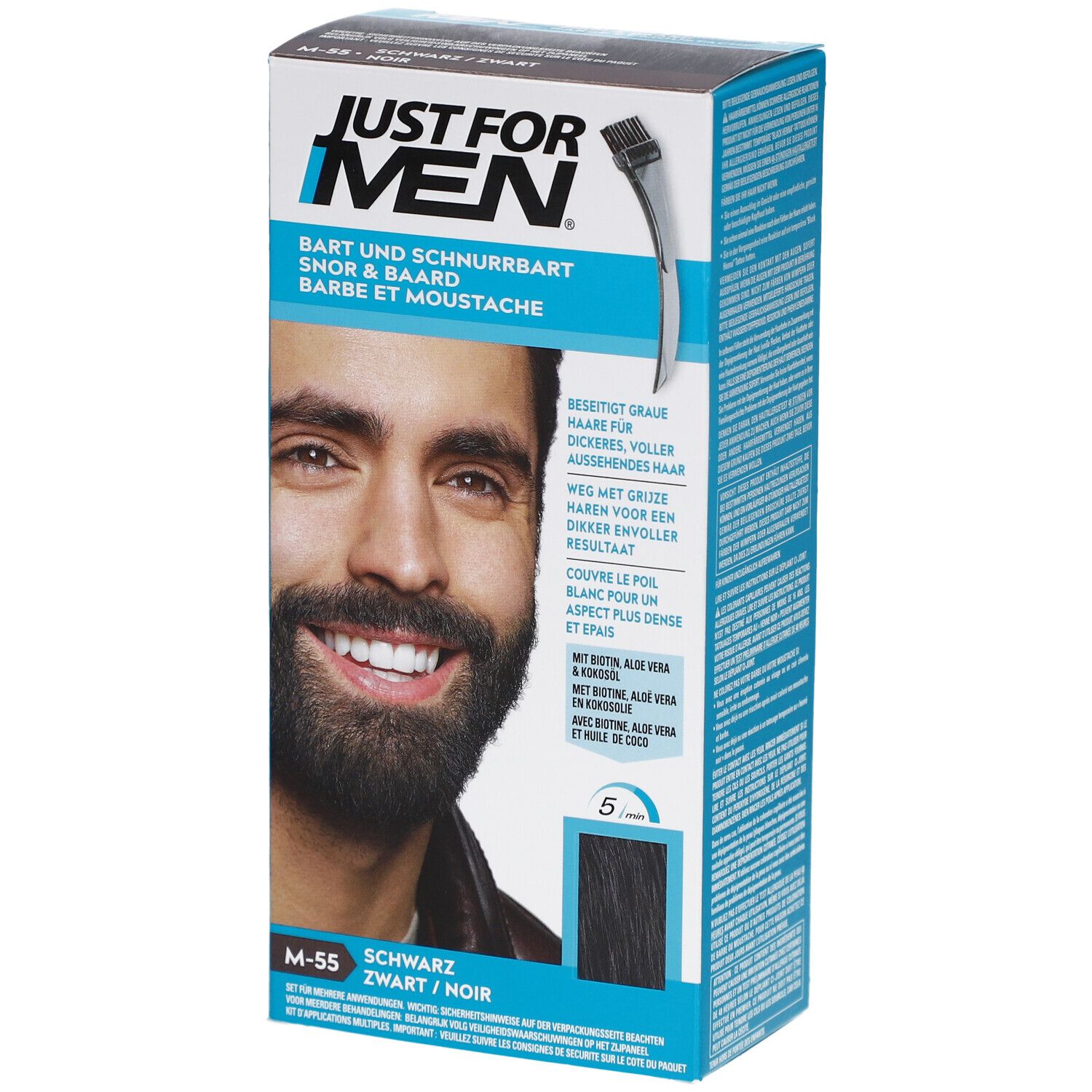 Just For Men Moustache&barbe Noir M-55 Crème 28 g