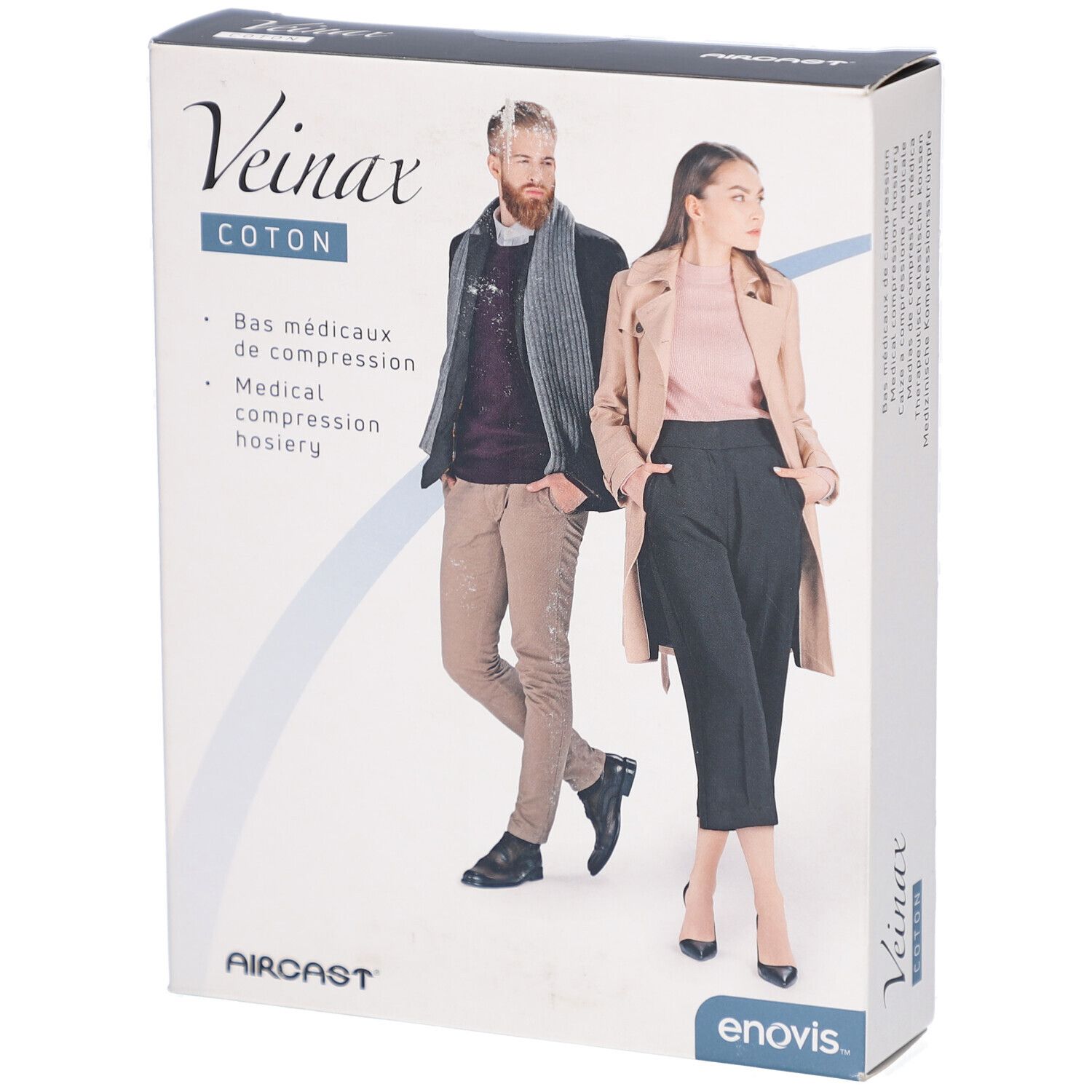 Enovis™ Veinax Mi-bas de compression médicaux Femme Coton 2 Long Noir Taille 4 Chaussettes 1 pc(s)