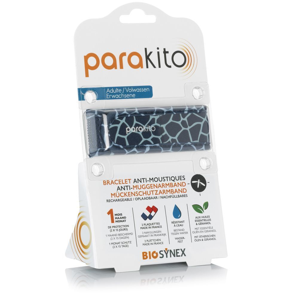 Parakito Bracelet Anti-Moustique Rechargeable Adults Graphic Giraffe 1 pc(s)