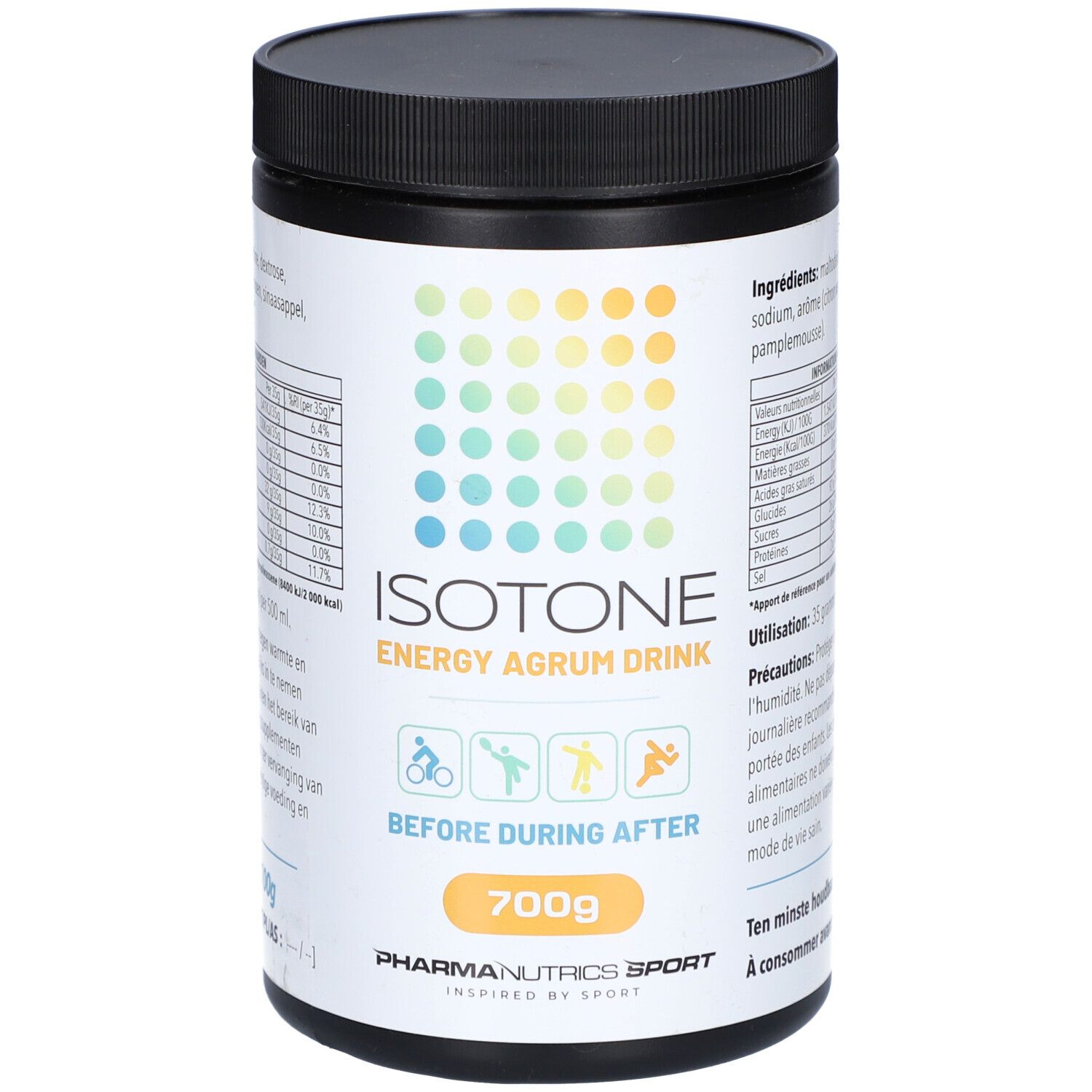 Pharmanutrics Sport Isotone Energy Agrum Drink 700 g Poudre