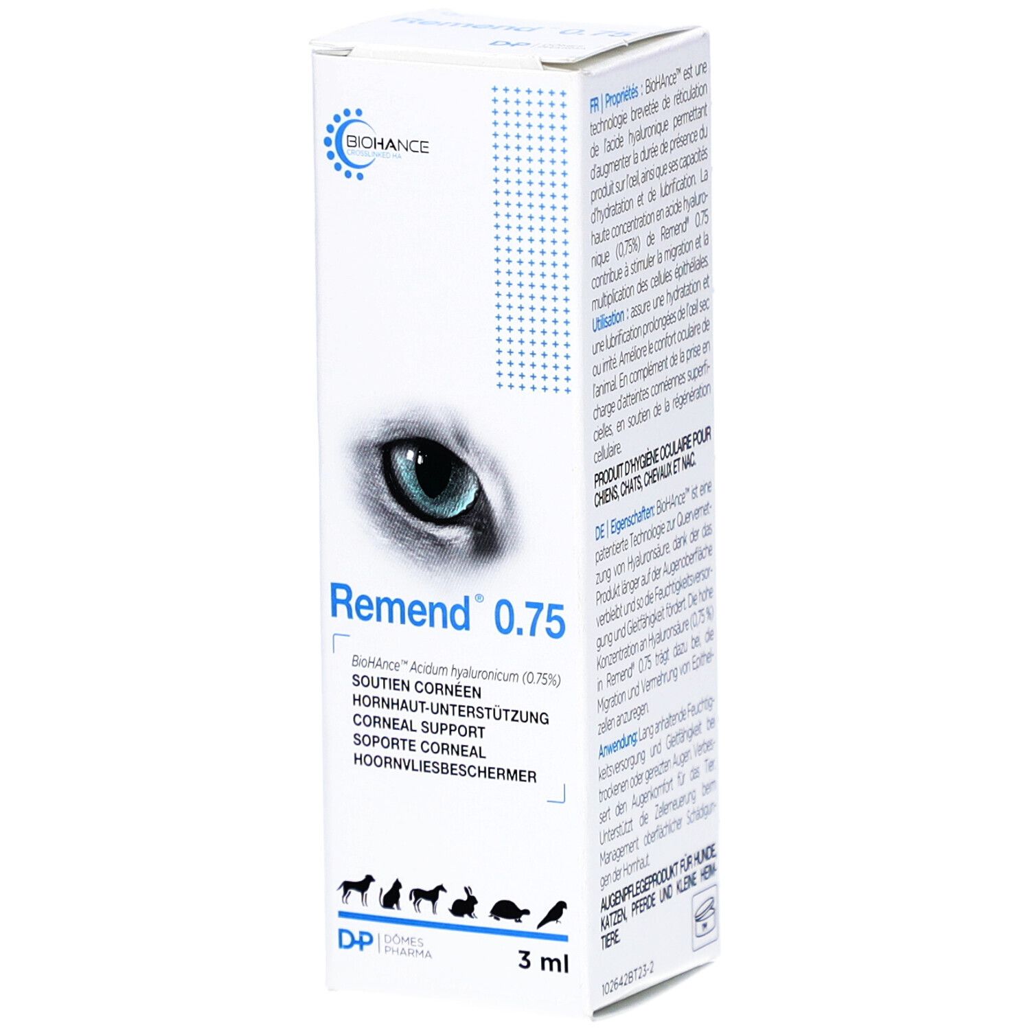 BIOHANCE Remend 0.75 Soutien Cornéen Goutte(S) 3 ml