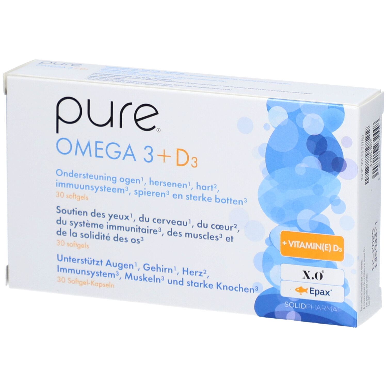 Pure Omega 3 + D3 30 pc(s) Capsule(S) Douce(S)