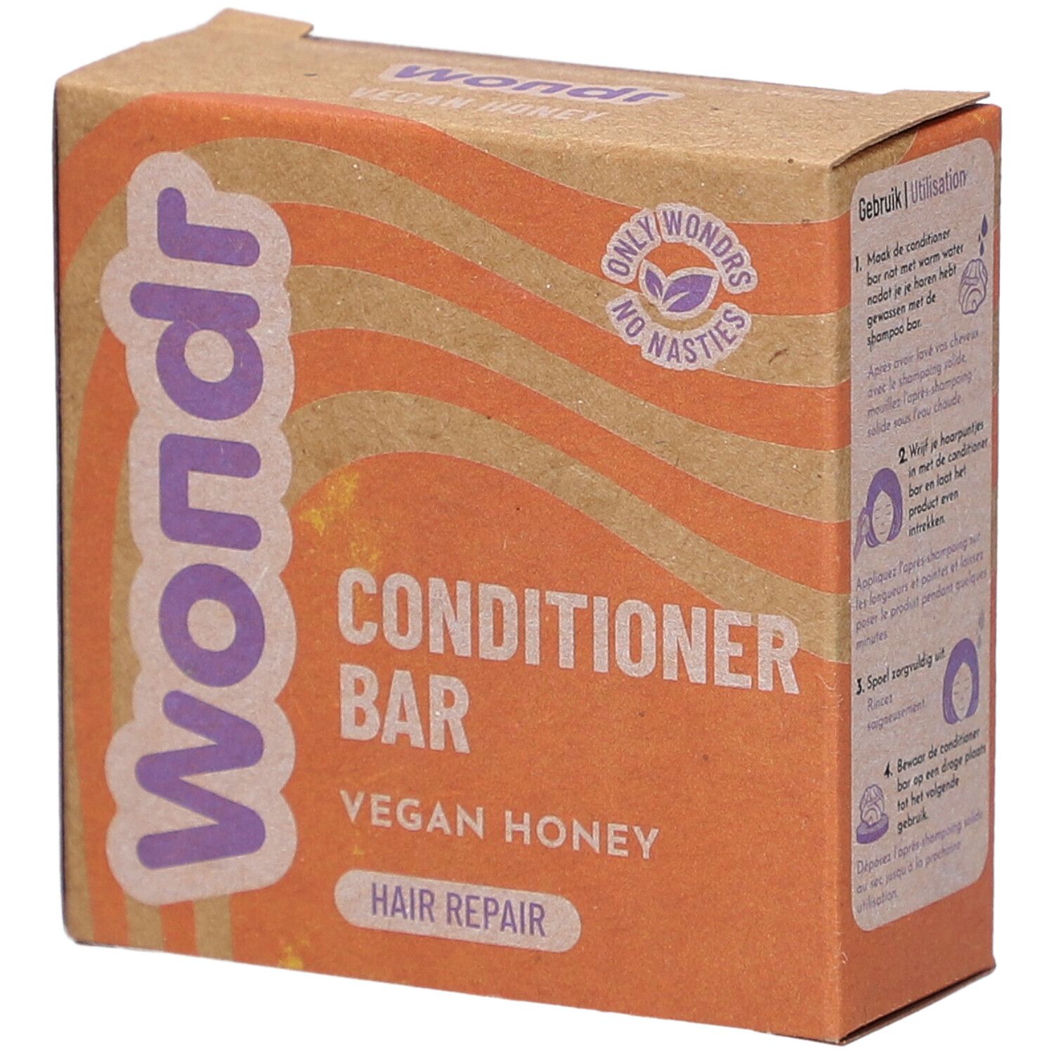 Wondr Vegan Honey Conditioner Bar 55 g Conditioneur