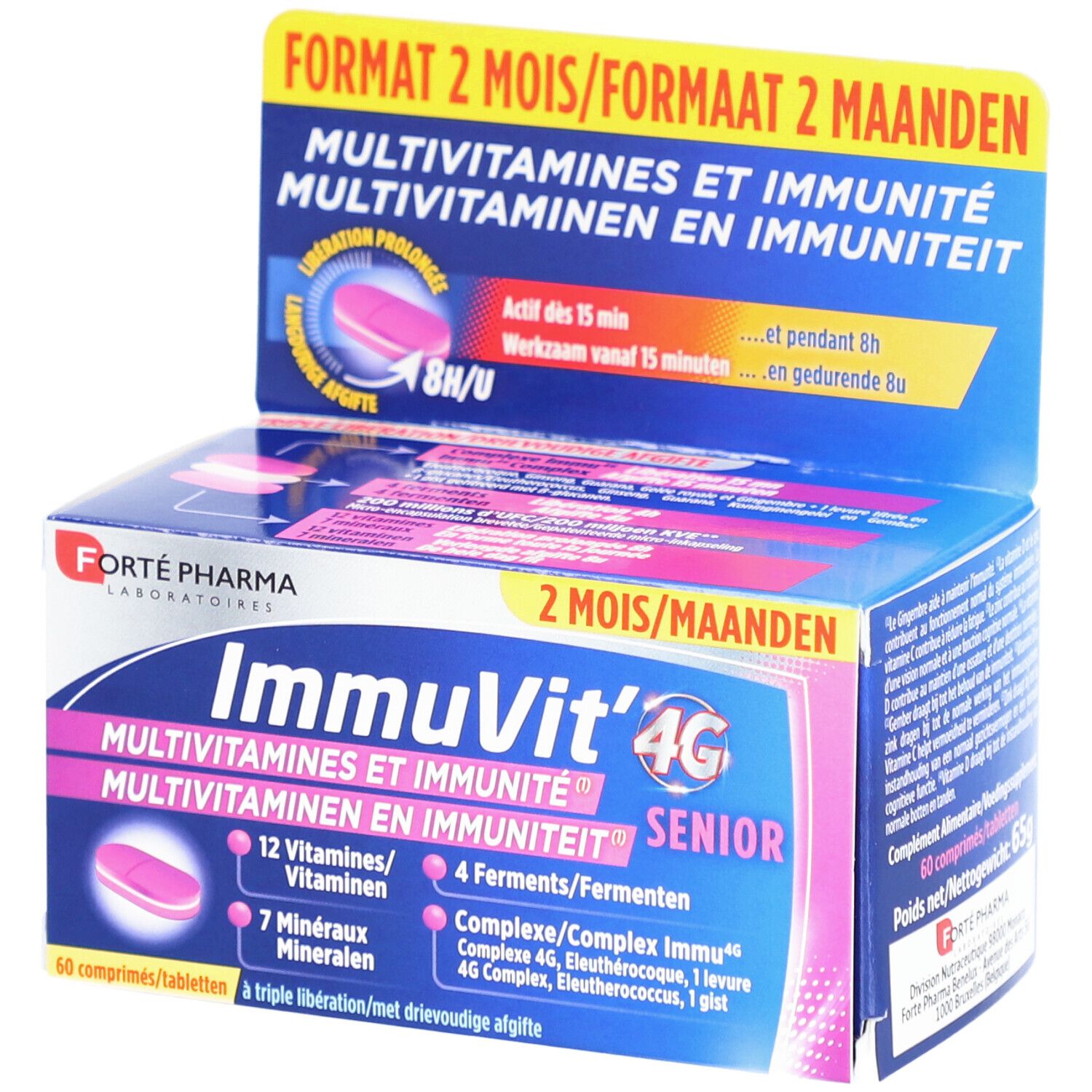 Forte Pharma Immuvit 4G Senior 60 pc(s) Comprimé(S)