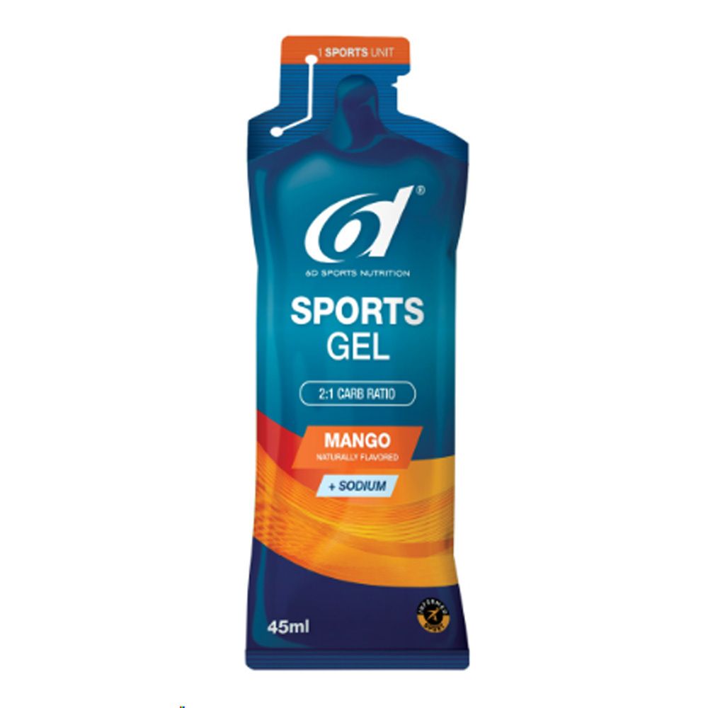 6D Sports Nutrition Gel - Mango Gel(S) 6x45 ml